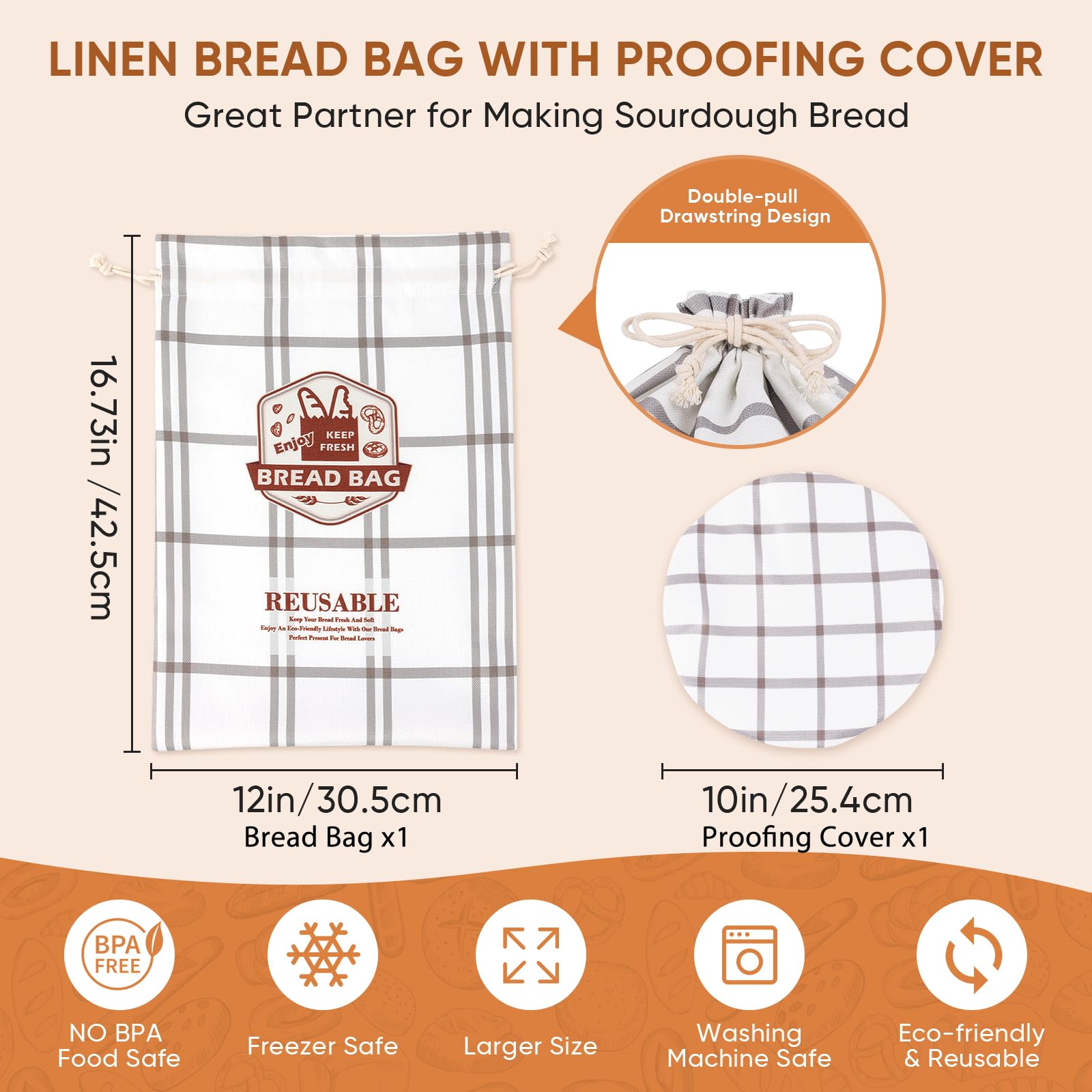 EOMEOH sourdough storage bag helps maintain moisture and flavor