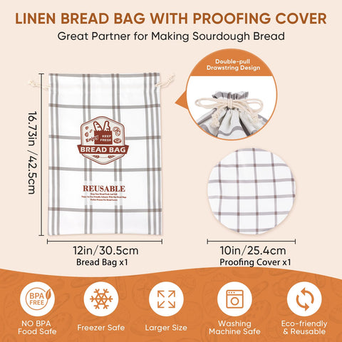 EOMEOH sourdough storage bag helps maintain moisture and flavor