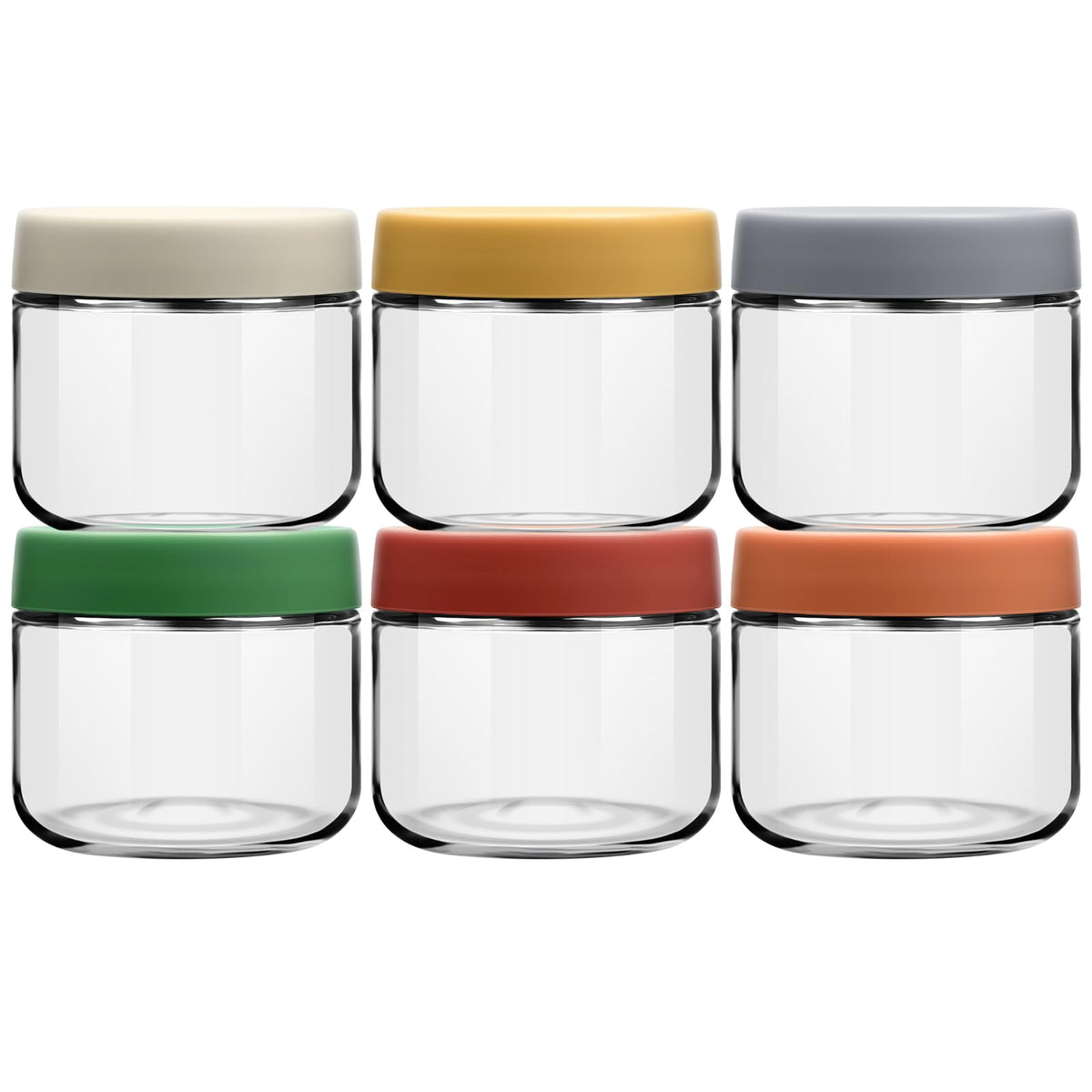 EONJOE 10oz glass jar with airtight lid keeps snacks fresh and ready.