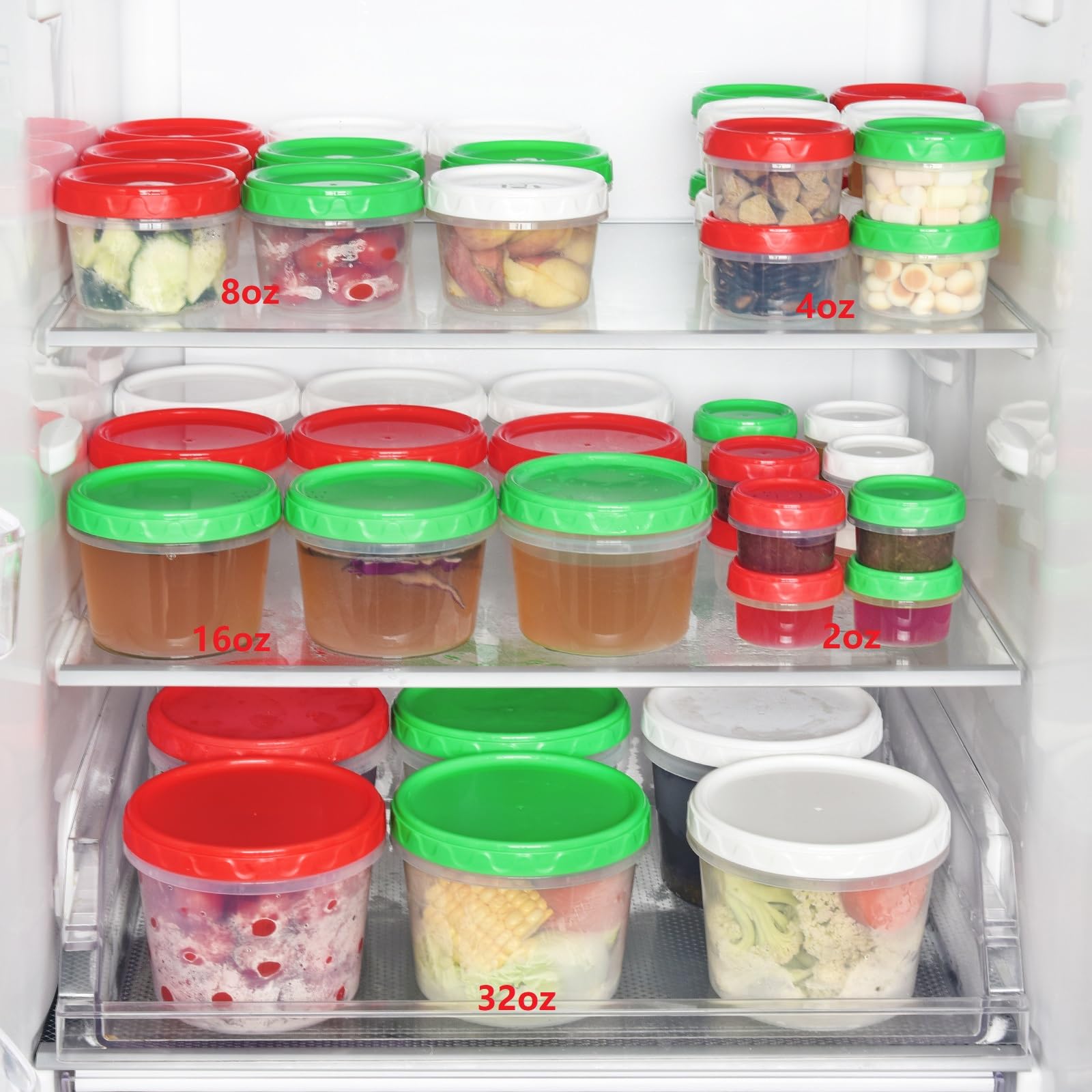 EONJOE 4oz snack-prep containers perfect for kids' lunches and sauces.