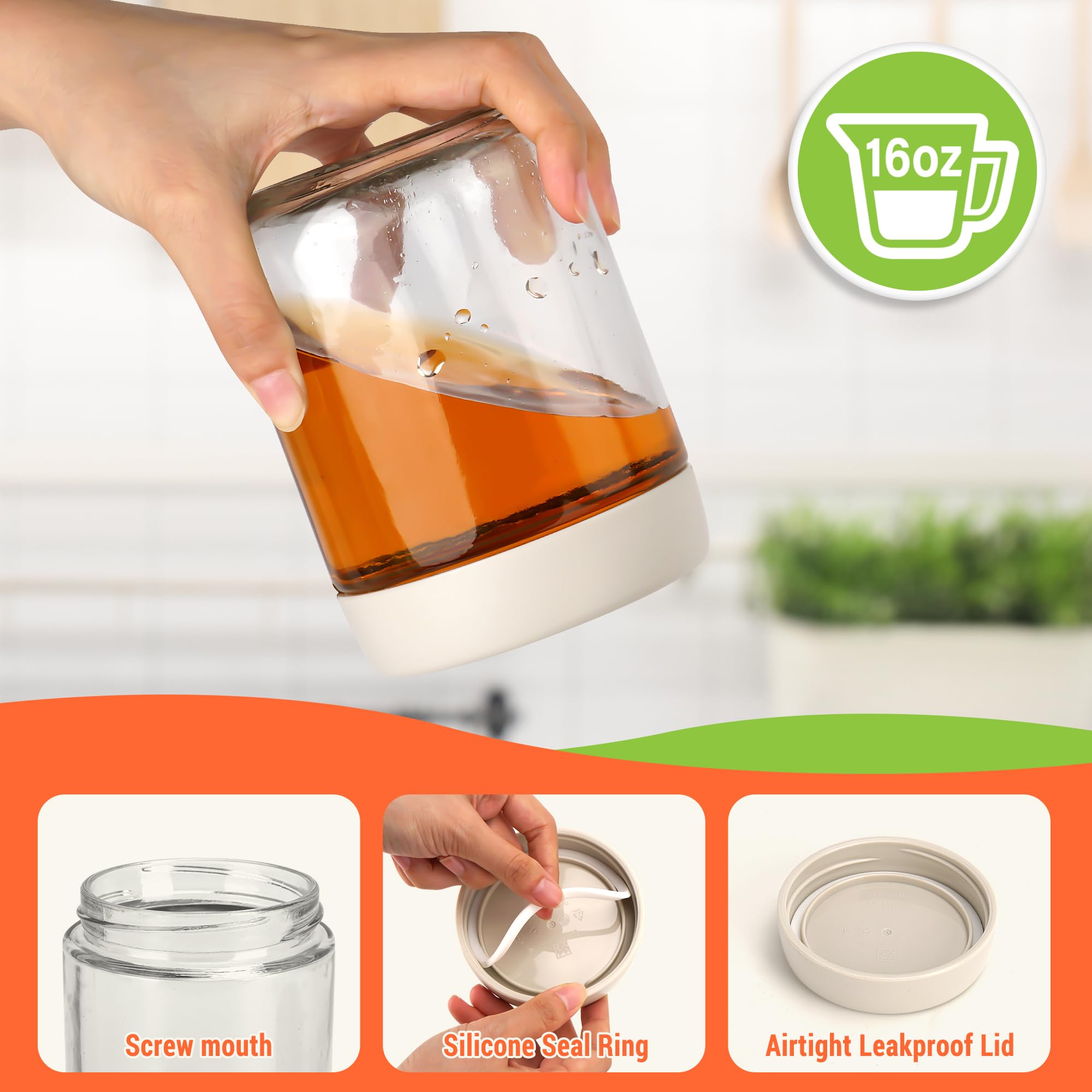 EONJOE jars suitable for DIY candles and small-item organization