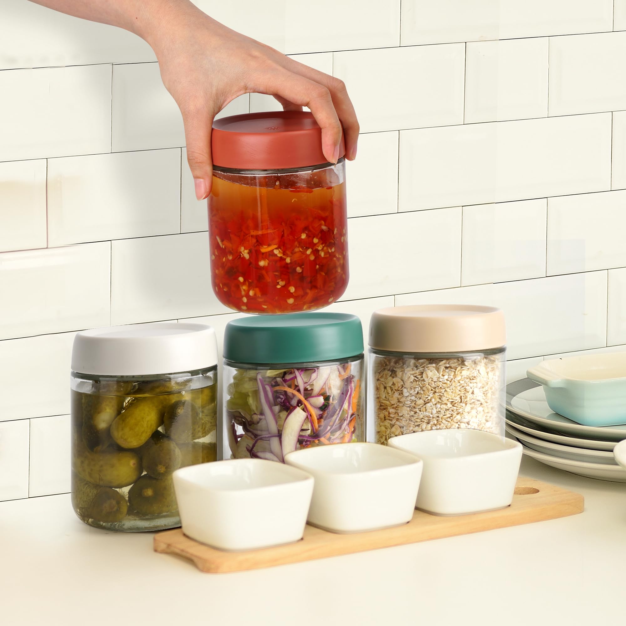 EONJOE wide-mouth jar for easy filling and cleaning