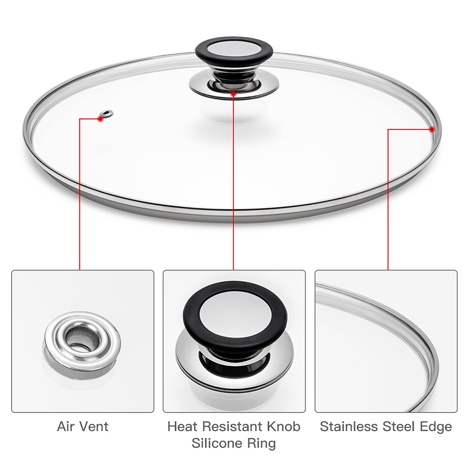 Eooch lid installation with screw, knob, and base included