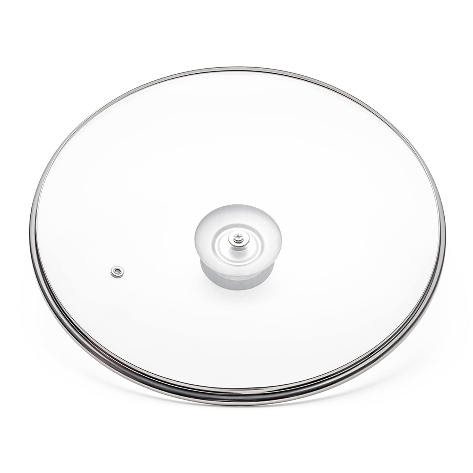 Eooch lid with removable silicone handle stays cool during use