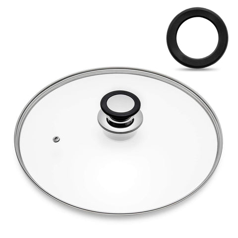 Eooch tempered glass lid 10.5 inch with clear view for monitoring.