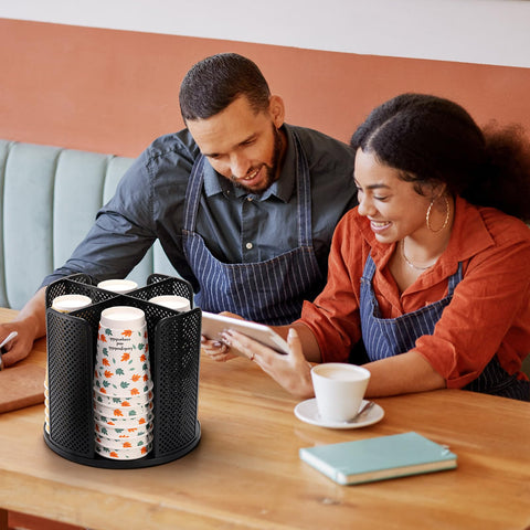 Eorbow versatile organizer for offices cafes bars and breakrooms.