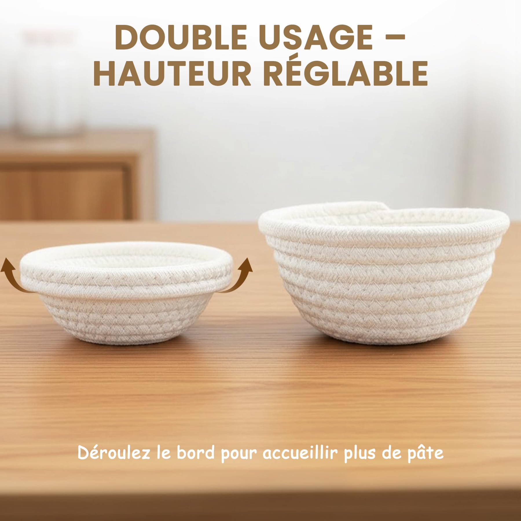 Separate dough spaces promote even rise and uniform mini breads.