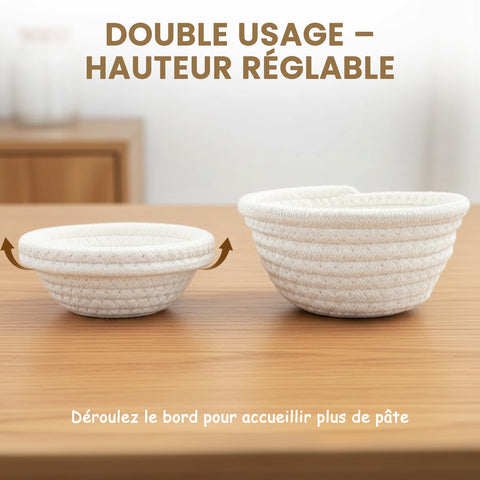 Separate dough spaces promote even rise and uniform mini breads.