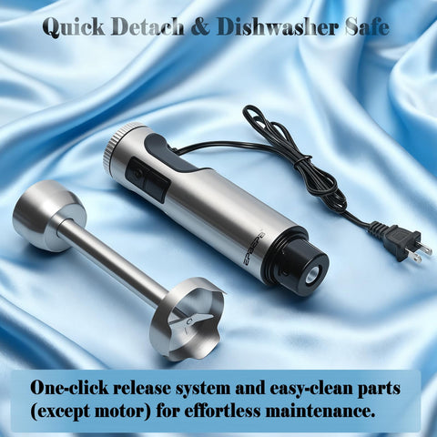 EPBEPB ergonomic grip provides comfortable, non-slip handling for longer blending.