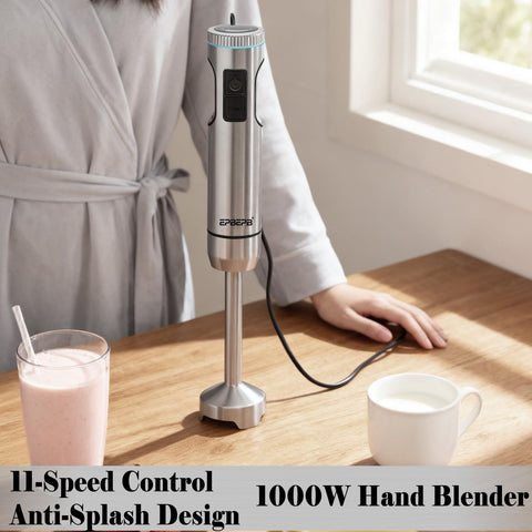 EPBEPB four-blade mixing head ensures thorough blending for sauces.