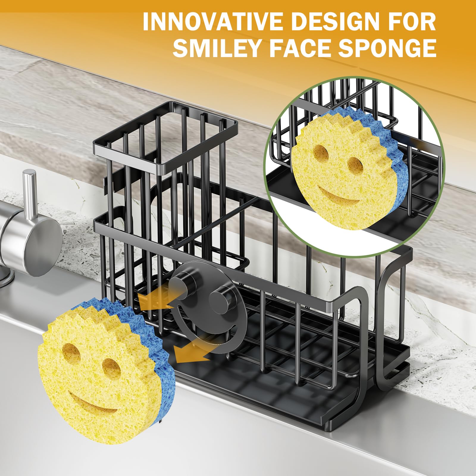 Epicano drip tray drains water to reduce stains near the sink