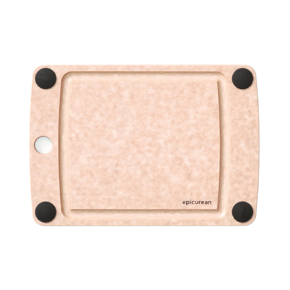 Epicurean All-In-One Cutting Board 10x7 in natural and black finish, ready for prep.