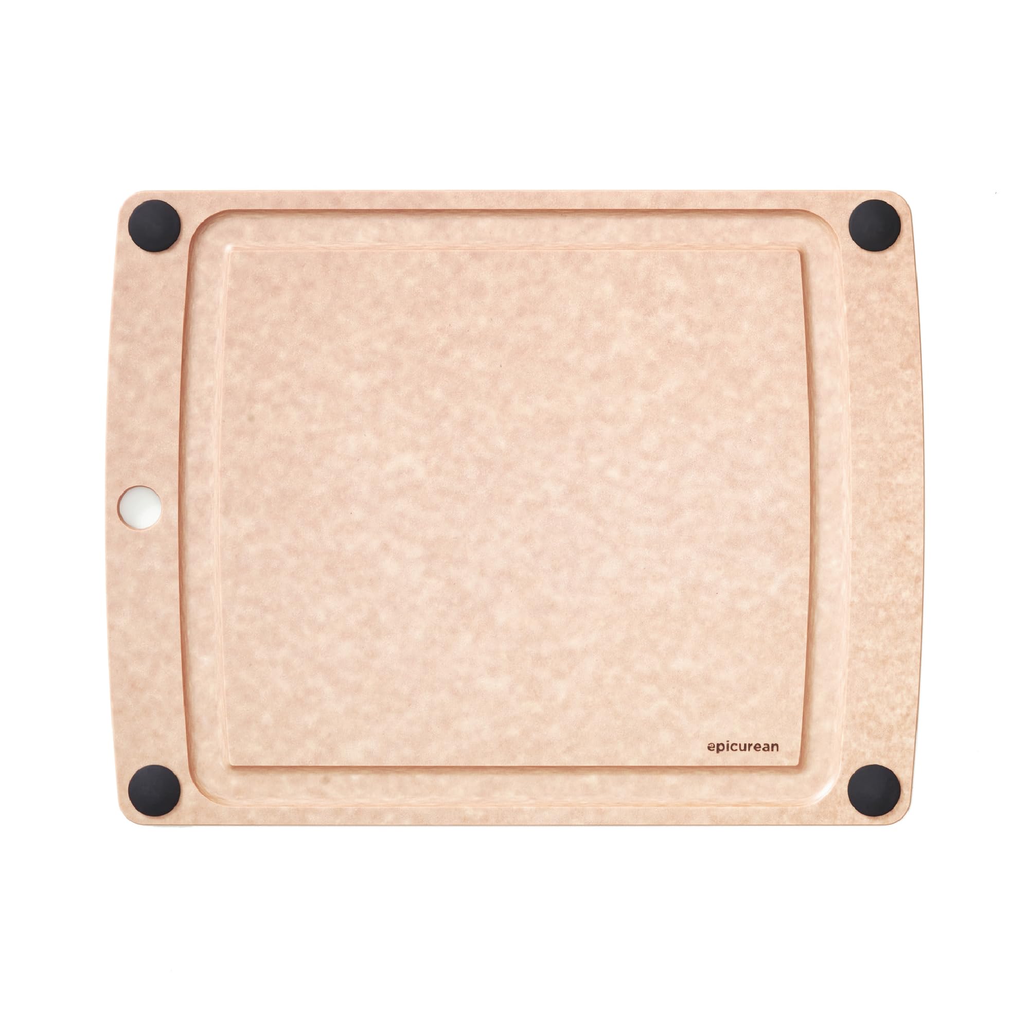 Epicurean All-In-One Cutting Board on a countertop demonstrating a sturdy prep surface
