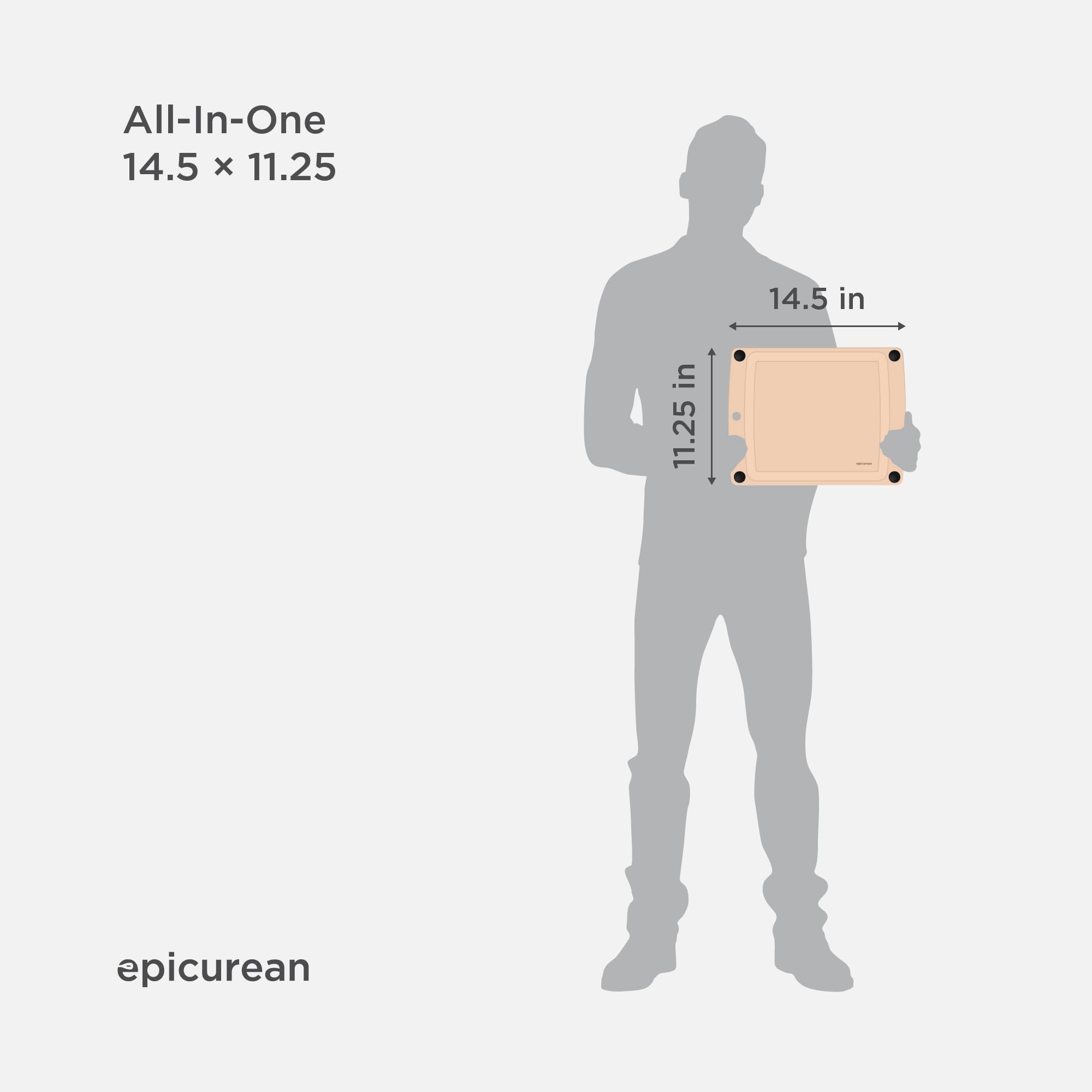 Epicurean All-In-One Cutting Board shows the juice groove in action catching liquids