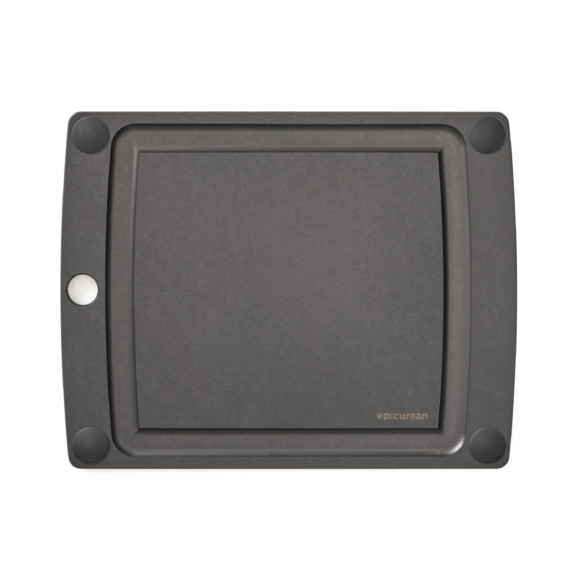 Epicurean all-in-one cutting board front view with secure non-slip grip.