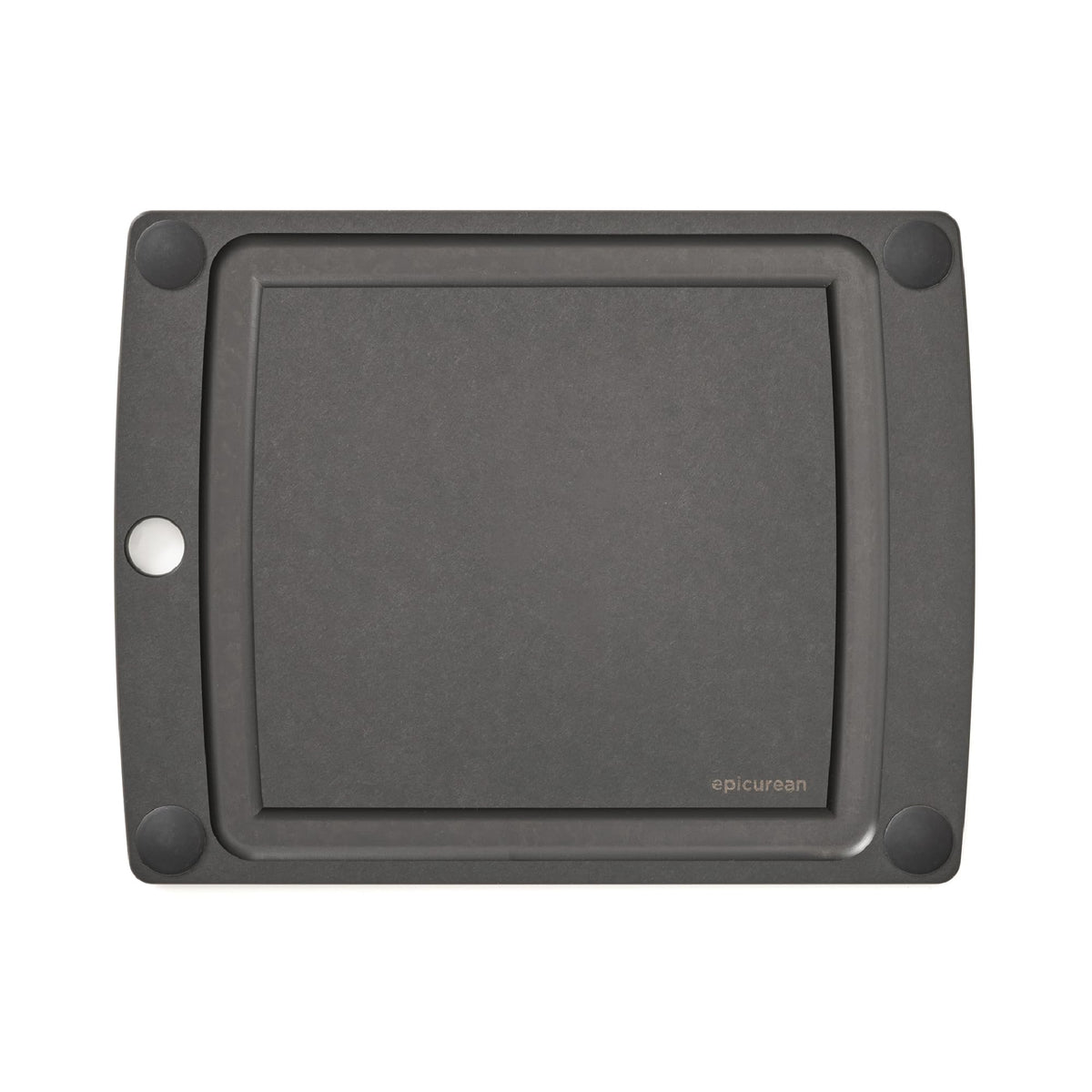 Epicurean all-in-one cutting board front view with secure non-slip grip.