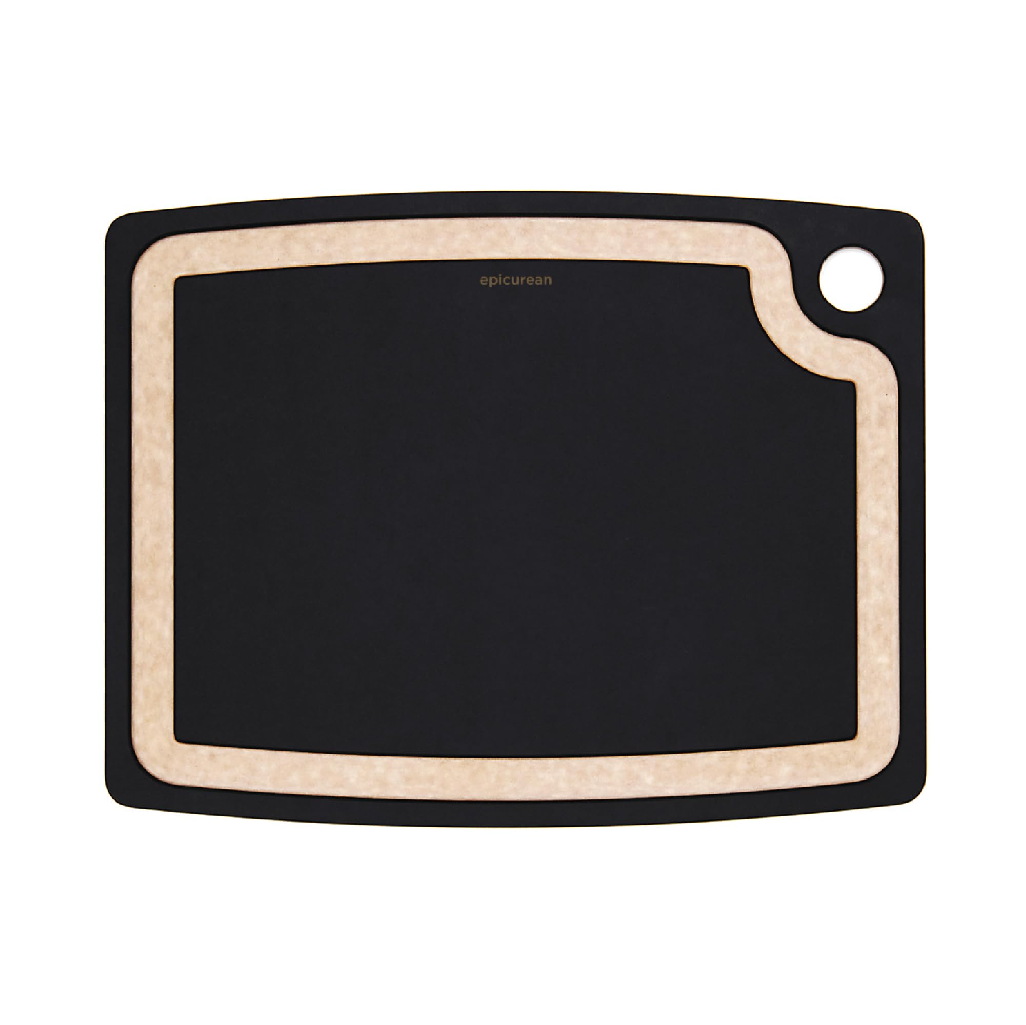 Epicurean Gourmet Series cutting board with juice groove keeps liquids off counters