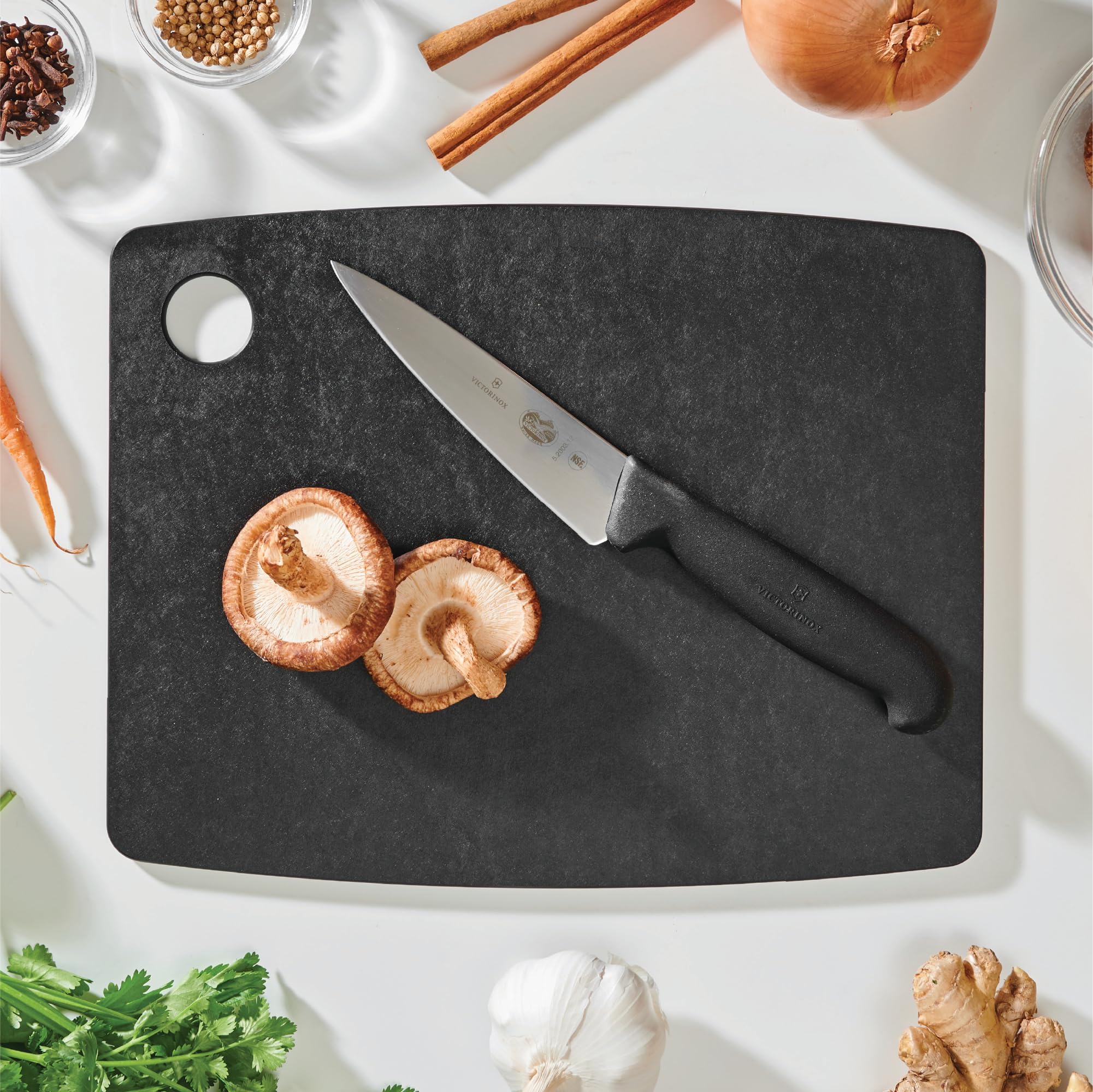 Epicurean cutting board slate, dual-sided design for versatile prep.