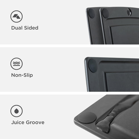 Epicurean Richlite material made in USA emphasizes durable, easy-to-clean design.