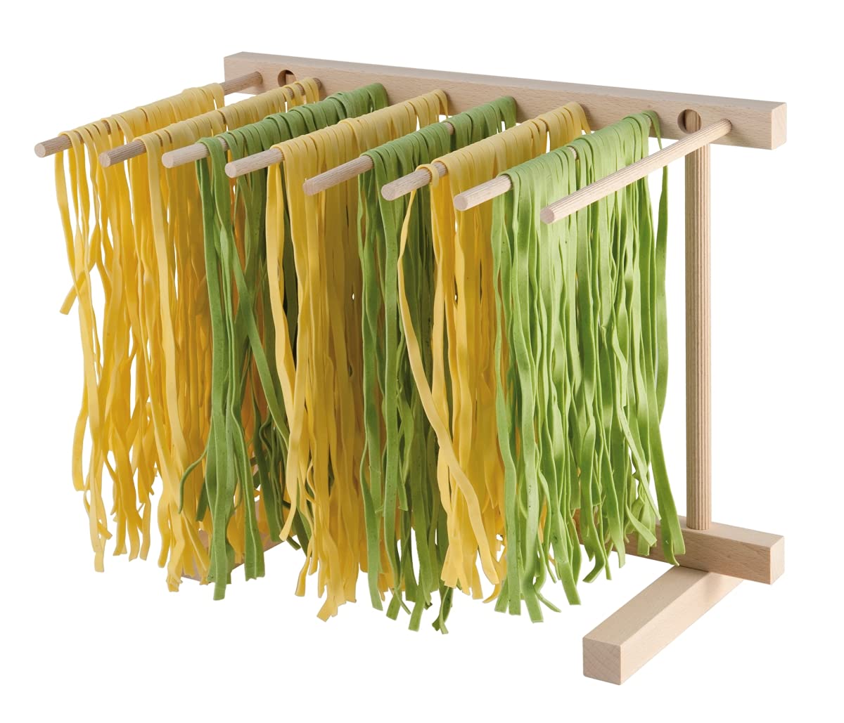 Eppicotispai EP 102 assembled pasta drying rack supports homemade pasta.