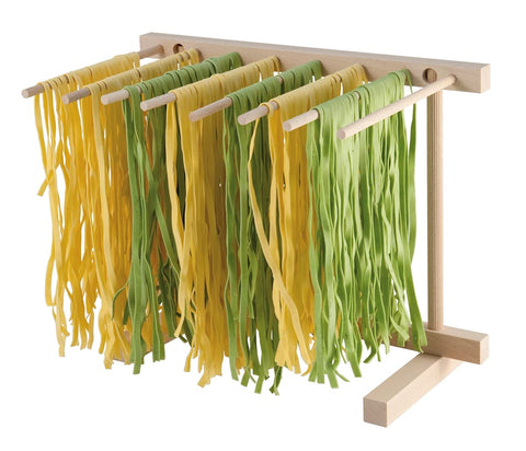 Eppicotispai EP 102 assembled pasta drying rack supports homemade pasta.