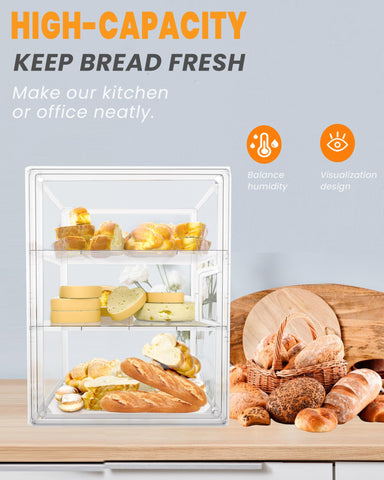 EPSUNORISE food grade materials used in clear bread box