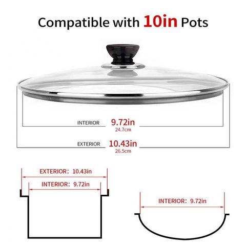 Eptcp pan lid with stainless steel rim ensures airtight seal and long-lasting protection.