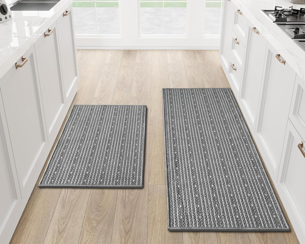 eqivei kitchen rug 20x47 front sink provides slip resistance and soft underfoot comfort.