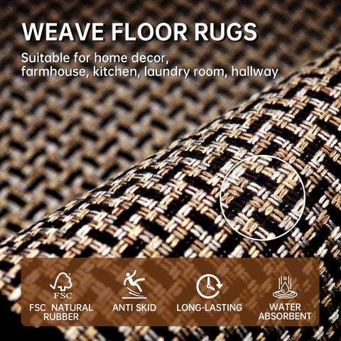 Eqivei washable kitchen mat is easy to clean and maintain.