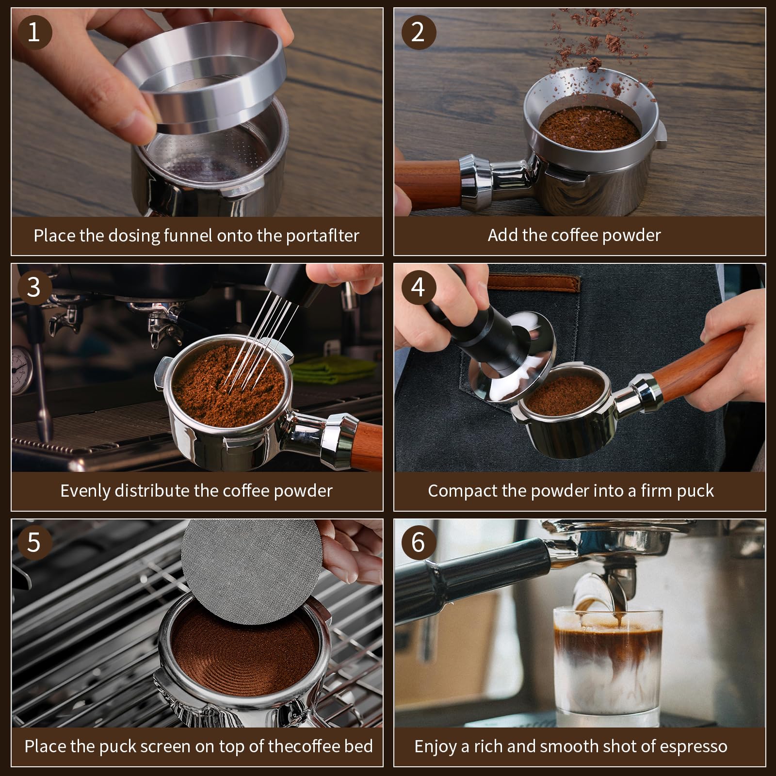 ERAVSOW espresso stirrer tools blend grounds evenly for consistency