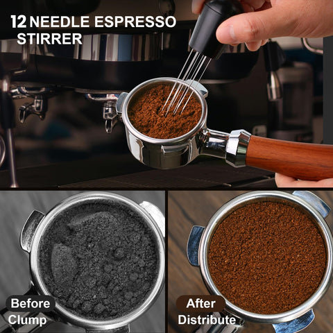 ERAVSOW magnetic dosing funnel keeps coffee contained and tidy