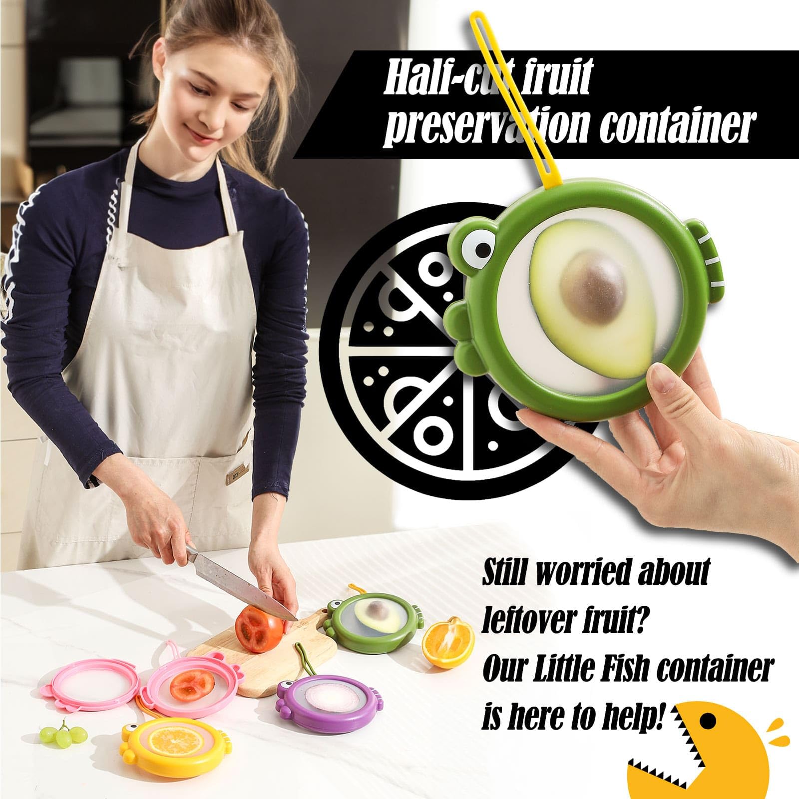 Erehere onion keeper container seals odors and extends shelf life.