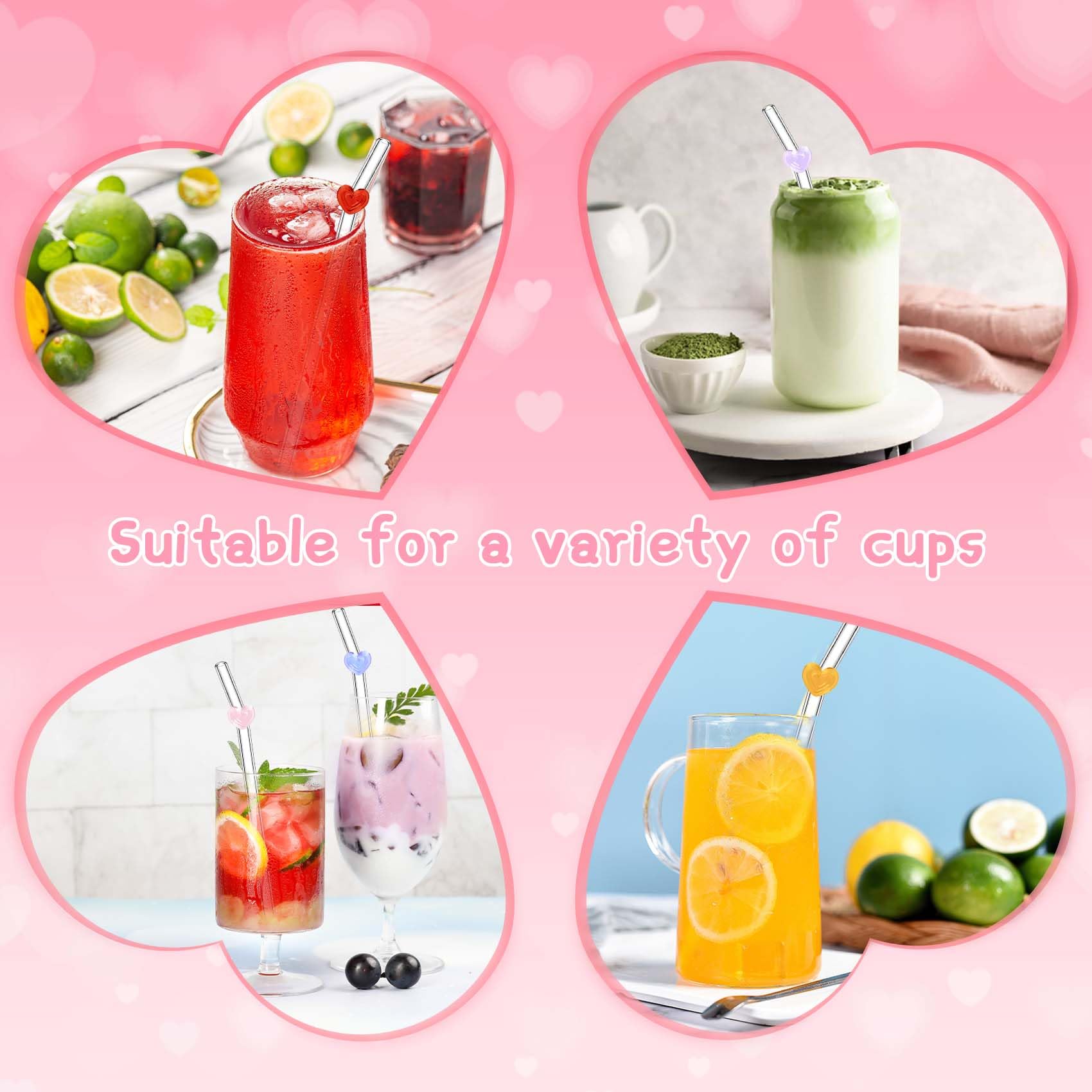 Eremaoy high borosilicate glass straw for durability.
