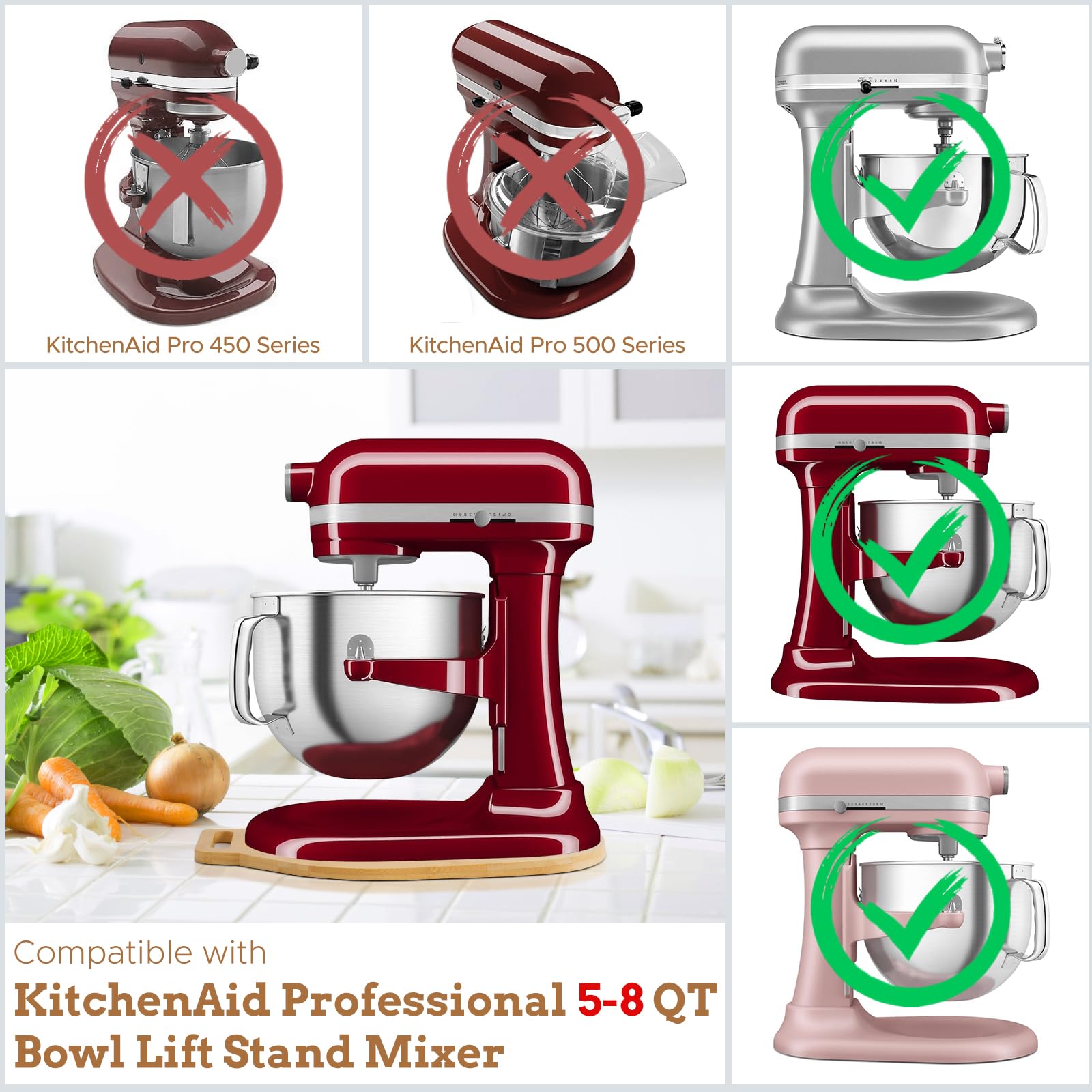 Ericair Bamboo Mixer Mat In Use demonstrates effortless sliding across countertops.