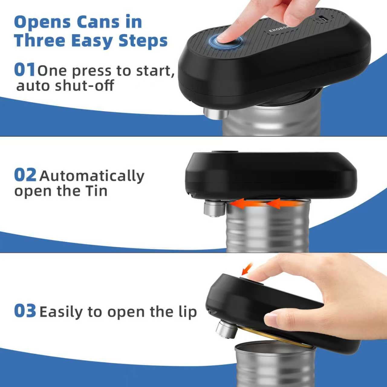 EROBSKJ food-grade blade and magnetic lid lifter improve safety and cleanliness