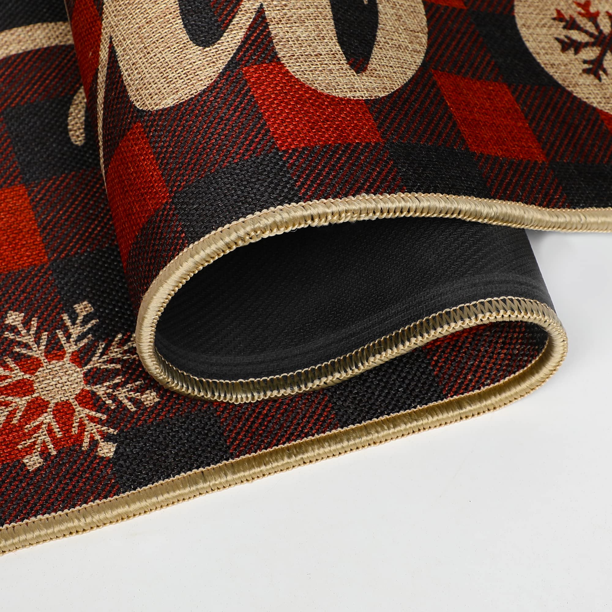 Erweicet Christmas Kitchen Rug Sets snowflake design adds festive charm