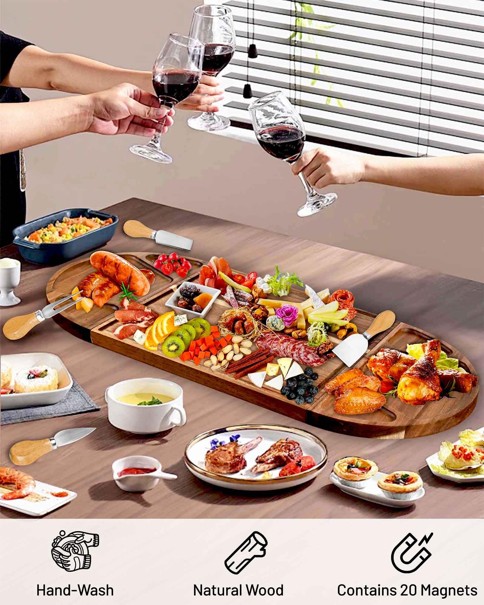 Erwuldor magnetic splice design keeps boards secure during stylish gatherings