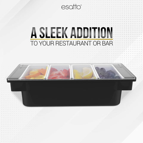 Esatto gift-ready condiment holder ideal for home bars or professional setups.