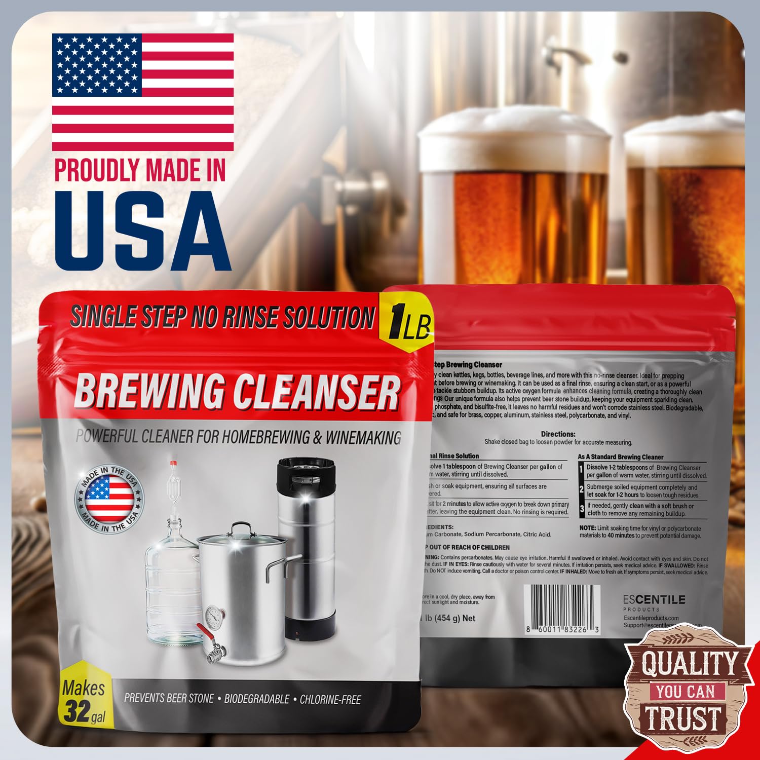 Escentile small business support with expert customer help.