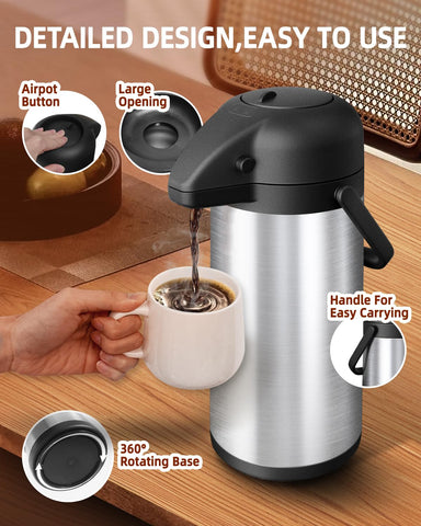 Esemoil Coffee Carafe 102oz capacity suitable for large parties