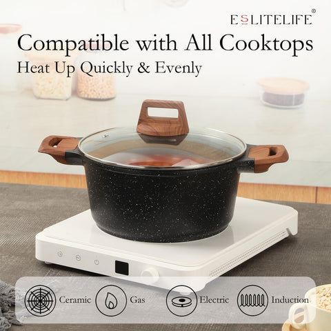 ESLITE LIFE cast aluminum body resists warping for longevity.