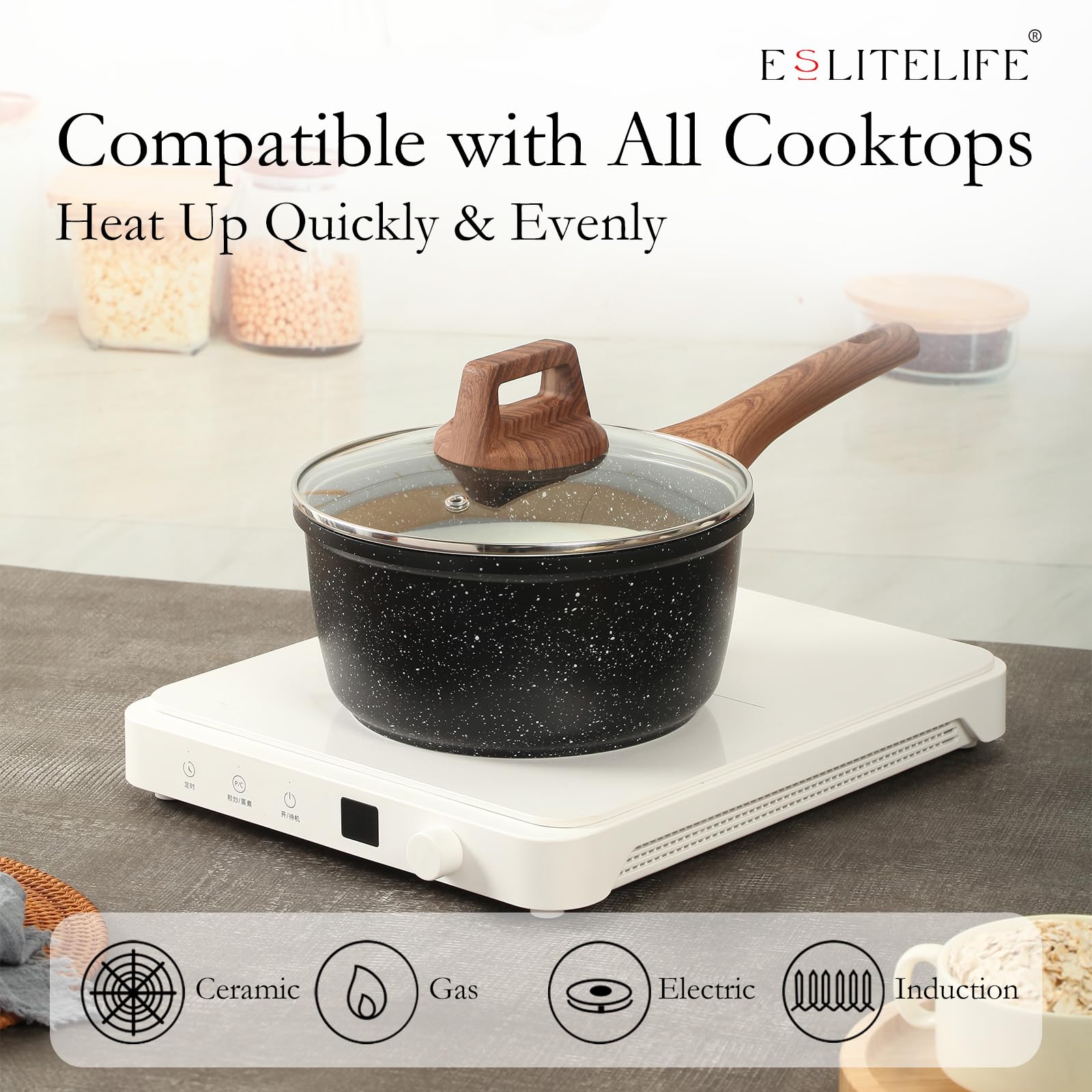 Durable ESLITE LIFE cast aluminum body designed for longevity