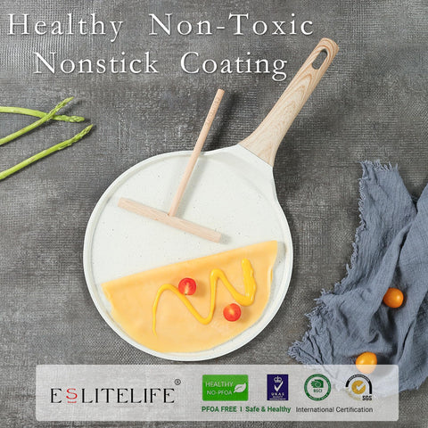ESLITE LIFE dosa pan suitable for dosa tortillas and pancakes with even heating