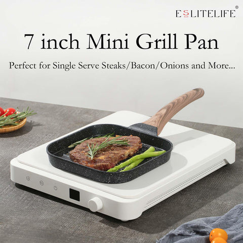 ESLITE LIFE easy-clean granite coating after cooking sessions.