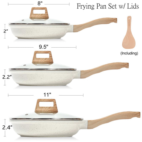 ESLITE LIFE ergonomic bakelite handle keeps cool while you flip.