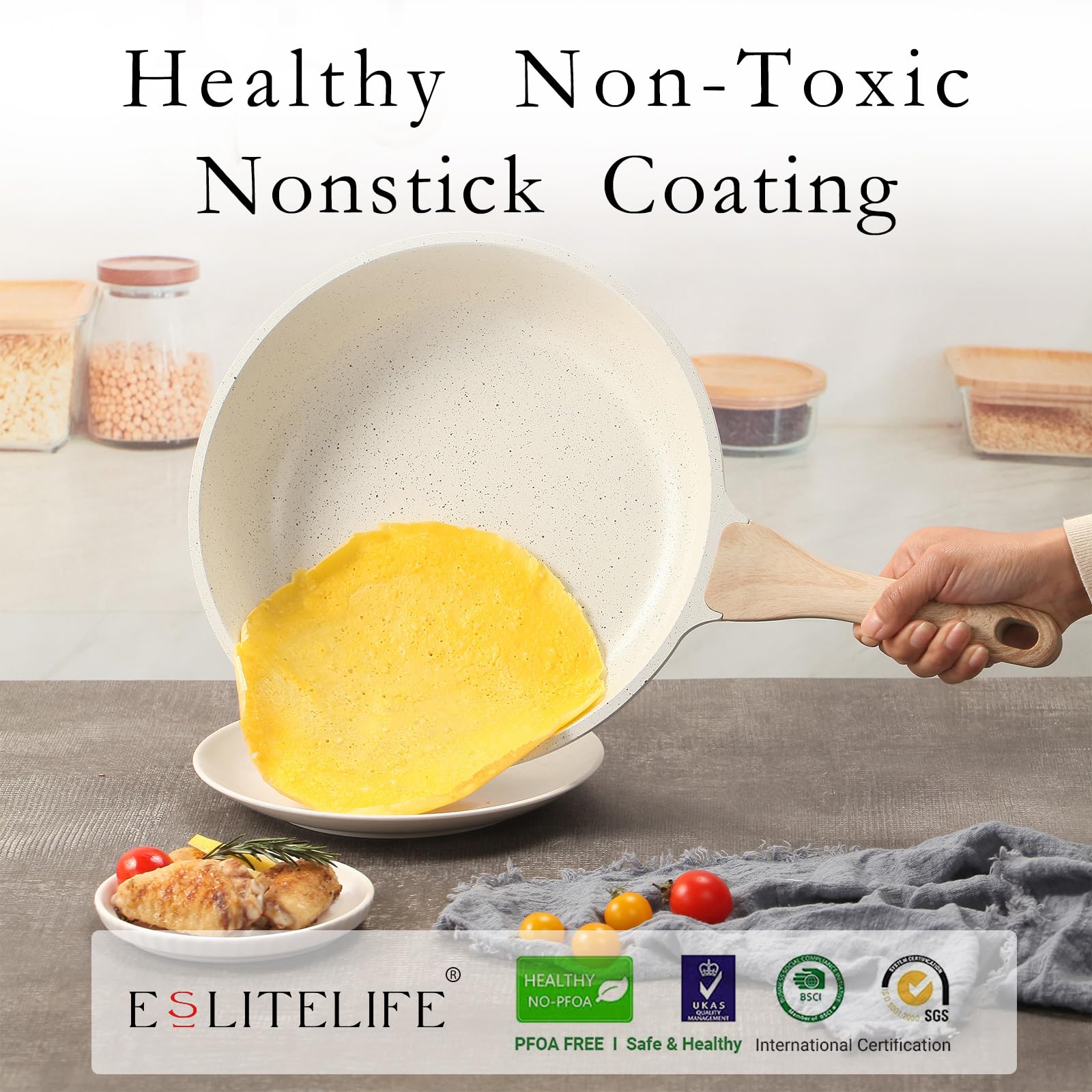 ESLITE LIFE magnetic base ensures fast, even heat on induction.