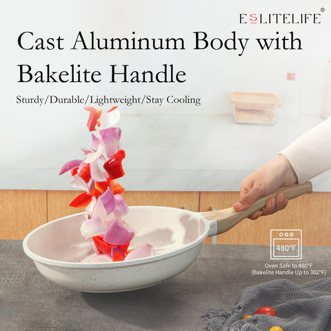 ESLITE LIFE oven-safe up to 302°F for light oven finishing