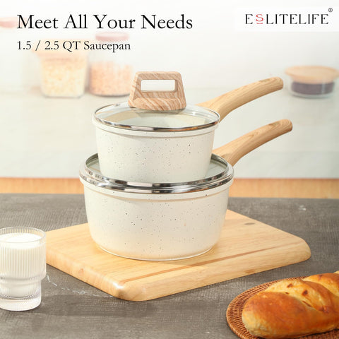 ESLITE LIFE PFOA-free nonstick coating supports healthier cooking with less oil.