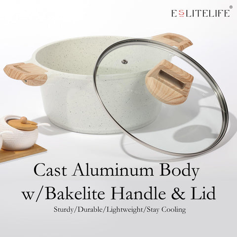 ESLITE LIFE stovetop compatibility demonstrates versatility across gas, electric, and induction.