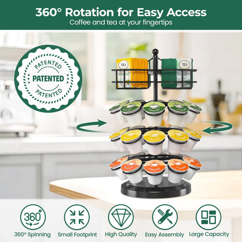 EsLuker.ly durable-iron-stand provides stable storage for busy kitchens.